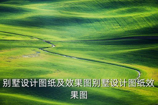 别墅设计图纸及效果图别墅设计图纸效果图