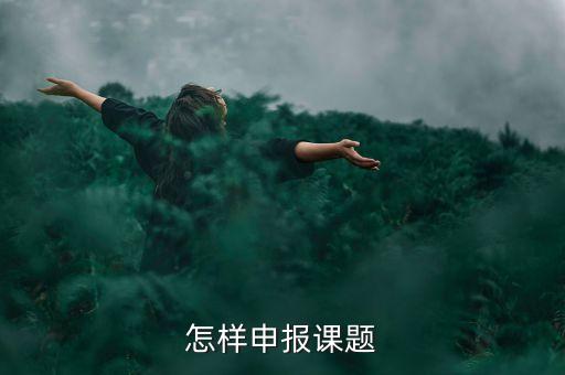 如何申请课题立项，怎样申报课题
