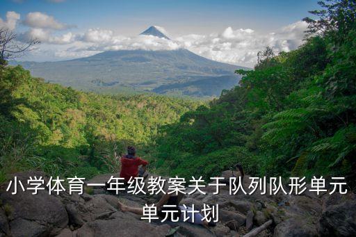 小学体育一年级教案关于队列队形单元 单元计划