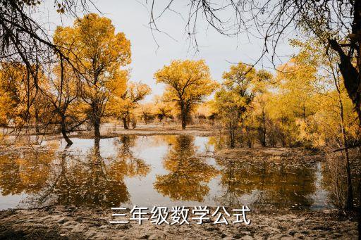 三年级数学公式