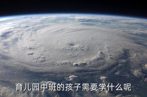 育儿园中班的孩子需要学什么呢