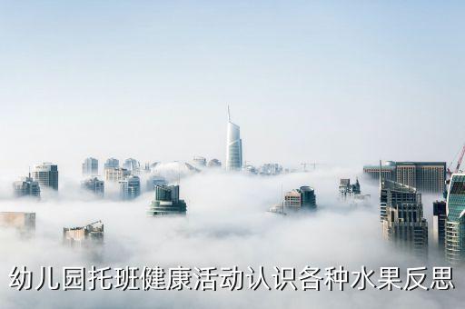 幼儿园托班健康活动认识各种水果反思