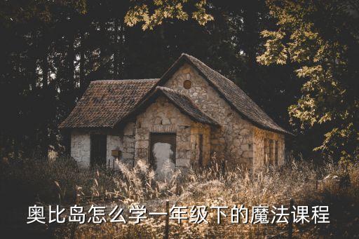 奥比岛怎么学一年级下的魔法课程