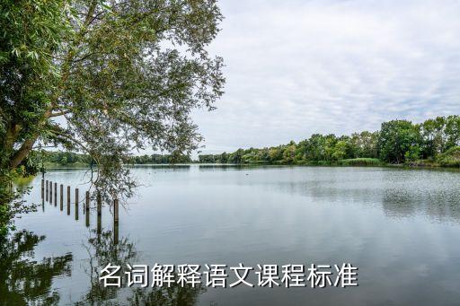 名词解释语文课程标准