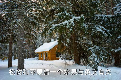 松树和苹果猜一个水果与英文有关