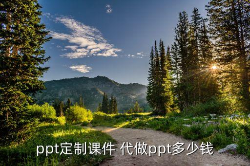 ppt定制课件 代做ppt多少钱