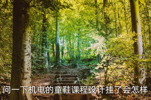 问一下机电的童鞋课程设计挂了会怎样