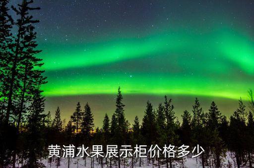 黄浦水果展示柜价格多少