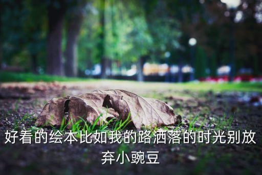 好看的绘本比如我的路洒落的时光别放弃小豌豆