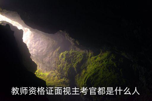 教师资格证面视主考官都是什么人
