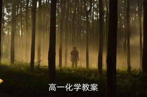 高一化学教案