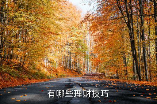 有哪些理财技巧