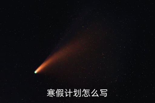 寒假计划怎么写