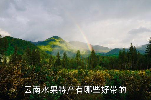 云南水果特产有哪些好带的