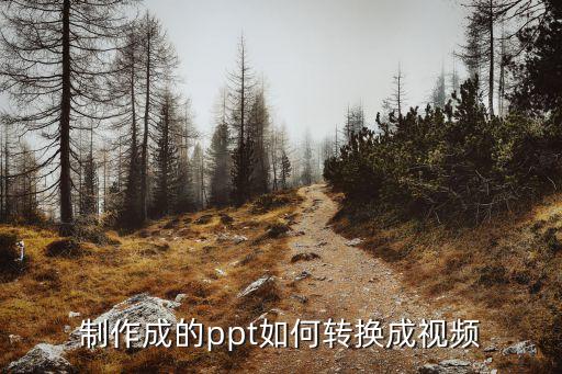 制作成的ppt如何转换成视频