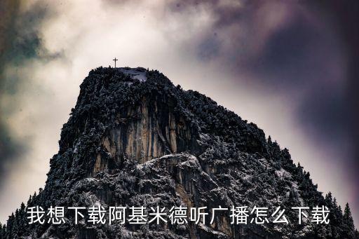 我想下载阿基米德听广播怎么下载