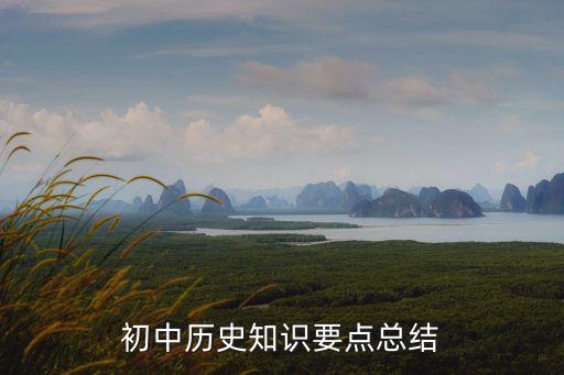 初中历史知识点总结归纳，初中历史知识要点