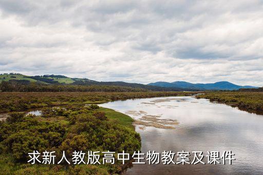求新人教版高中生物教案及课件