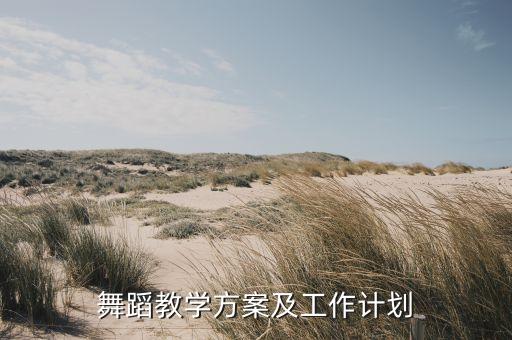 舞蹈教学方案及工作计划