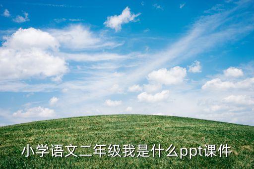 小学语文二年级我是什么ppt课件