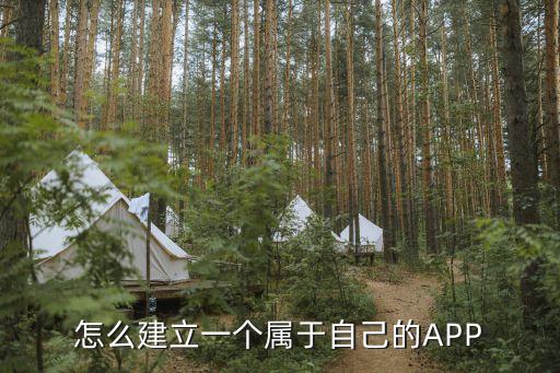 怎么建立一个属于自己的APP