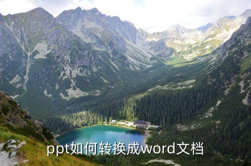 ppt如何转换成word文档