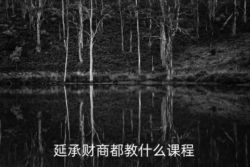 延承财商都教什么课程