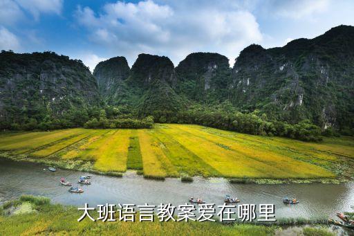 大班语言教案爱在哪里