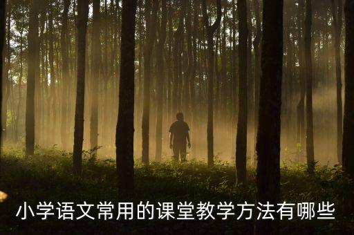 小学语文教学，小学语文课堂教学方法有哪些