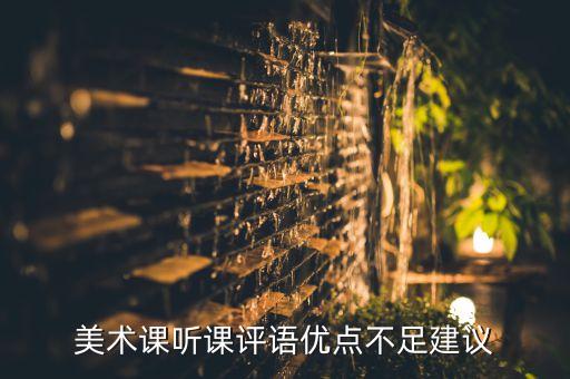 美术课听课评语优点不足建议