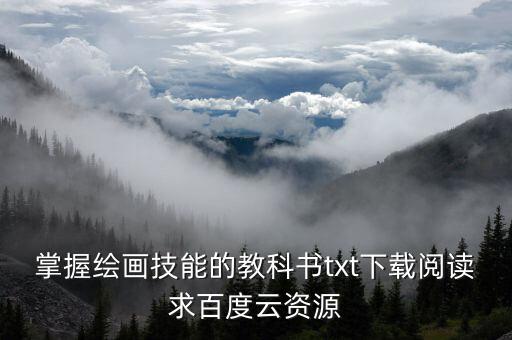 掌握绘画技能的教科书txt下载阅读求百度云资源