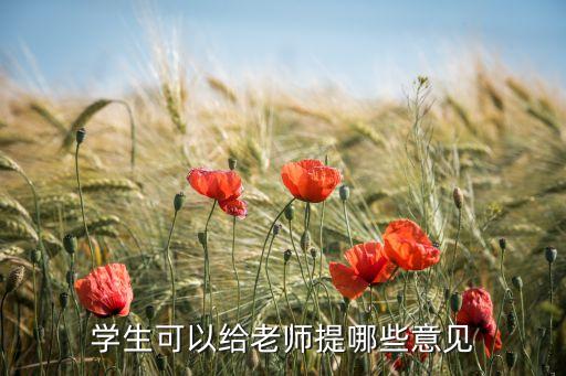 大学生对老师的建议10条，给大学老师提一些教学建议