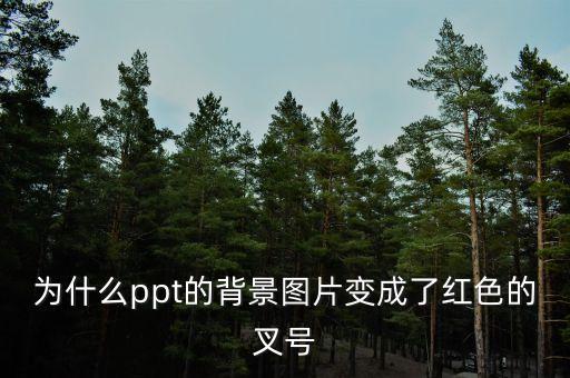 为什么ppt的背景图片变成了红色的叉号