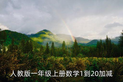 人教版一年级上册数学1到20加减