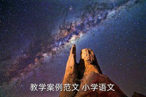教学案例范文 小学语文