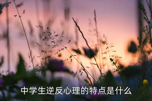中学生逆反心理的特点，中学生逆反心理的特点是什么