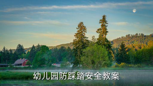 幼儿园防踩踏安全教案