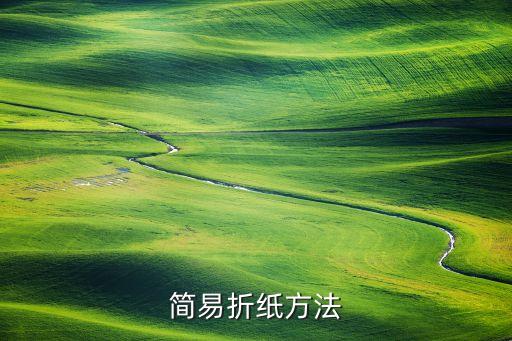 简易折纸方法