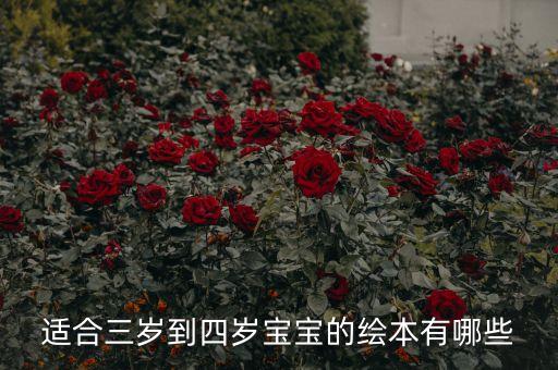 适合三岁到四岁宝宝的绘本有哪些