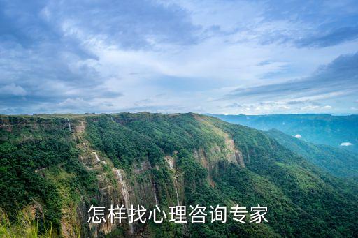 怎样找心理咨询专家