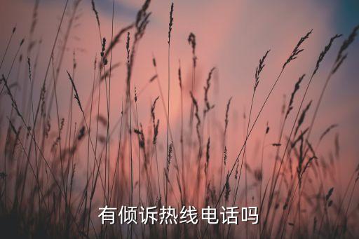 有倾诉热线电话吗