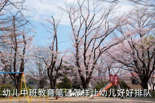 幼儿中班教育笔记怎样让幼儿好好排队