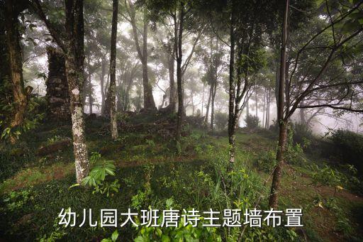 幼儿园大班唐诗主题墙布置