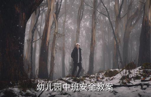 幼儿园中班安全教案
