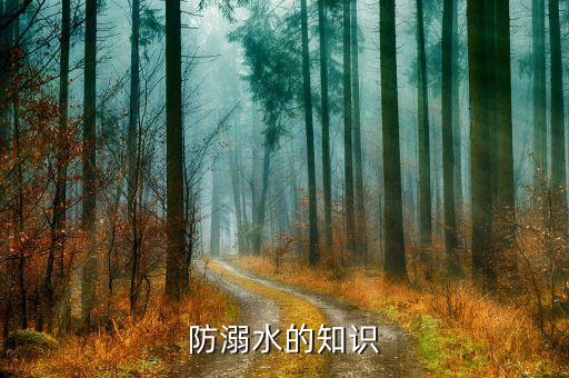 防溺水的知识