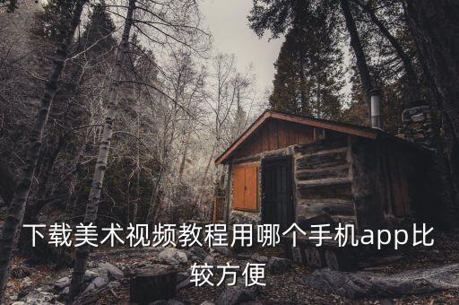下载美术视频教程用哪个手机app比较方便