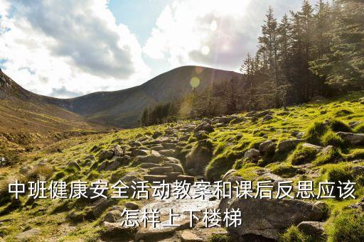 中班健康安全活动教案和课后反思应该怎样上下楼梯