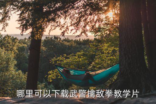 武警擒敌教案，擒敌术基本动作教学法