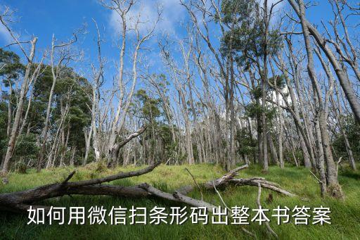 扫一扫出答案，扫二维码就能找出全本答案的软件叫什么