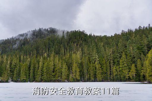 消防安全教育教案11篇